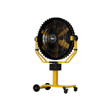 iFan 36” Big Industrial Drum Fan with Oscillation - Powerful, Direct-drive Motor, 6 Blades, Portable, Wheels, IF3688