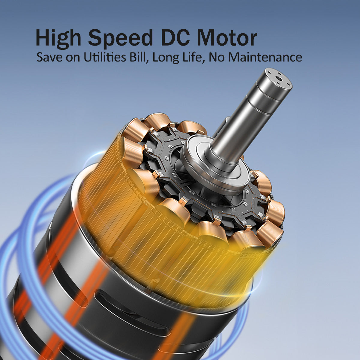 iFan 48” Big Industrial Drum Fan - Powerful, Direct-drive Motor, 6 Blades, Portable, Wheels (IF4822)