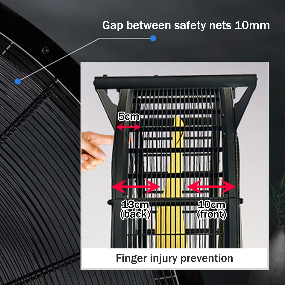 iFan 48” Big Industrial Drum Fan - Powerful, Direct-drive Motor, 6 Blades, Portable, Wheels (IF4822)
