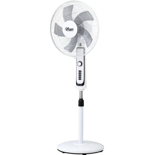 iFan 16" Stand Fan – Powerful Air Circulator, 4 Speeds, Timer, Oscillation, Adjustable Height, Thermal Protection, IF505