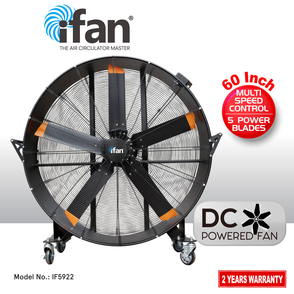iFan 60” Big Industrial Drum Fan, IF5922