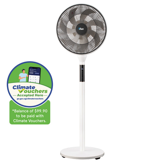 [NEA CLIMATE VOUCHER $400]iFan 14” DC Motor Stand Fan With Figure 8 Oscillation (IF7436)
