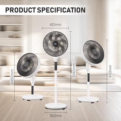 [NEA CLIMATE VOUCHER $400]iFan 14” DC Motor Stand Fan With Figure 8 Oscillation (IF7436)