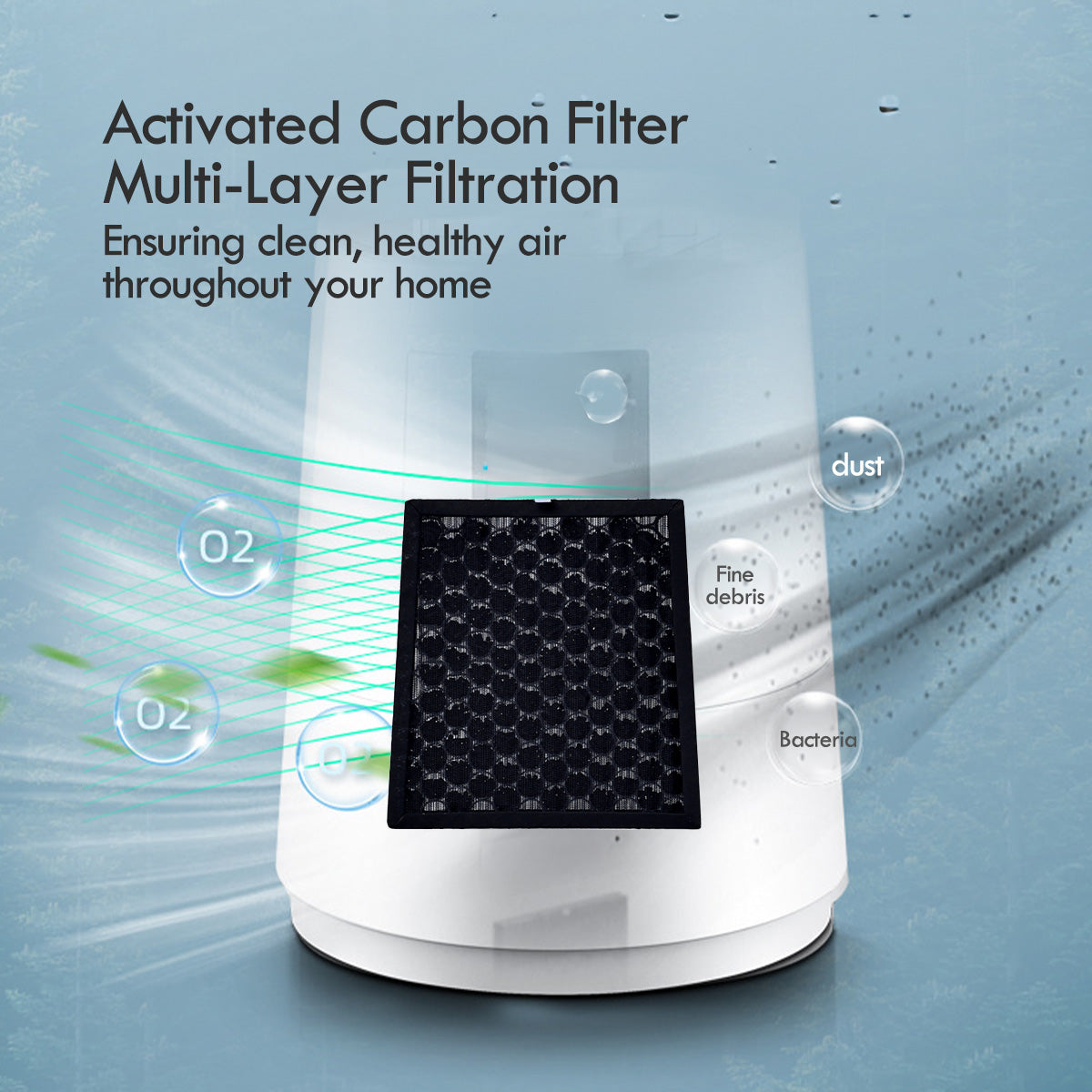 [NEA CLIMATE VOUCHER $400]iFan DC Bladeless Tower Fan – Remote Control, Oscillation, Timer, LED Temp Display, 3 Modes, 12-Speed, white, IF7461