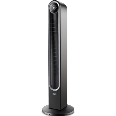 iFan Powerful 42" DC Motor Tower Fan with 12 Speed, Oscillation, LED Lighting & remote control, Quiet Operation (IF7469)