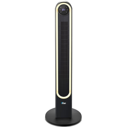 iFan 42" DC Motor Tower Fan with Remote Control – 12 Speeds, 150° Wide Oscillation, LED Touchscreen Display, Timer, IF7469