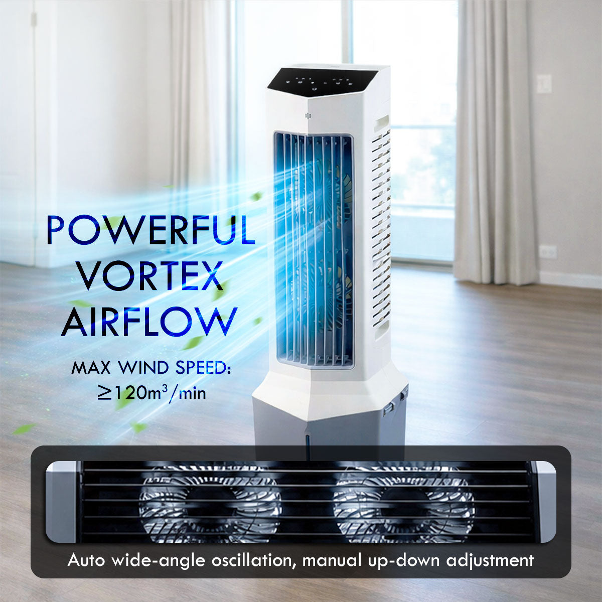 [CLIMATE VOUCHER $400] iFan DC motor Air Cooler With Humidifier | Evaporative Air Cooler | Dust Filters | 12L (IF7475)