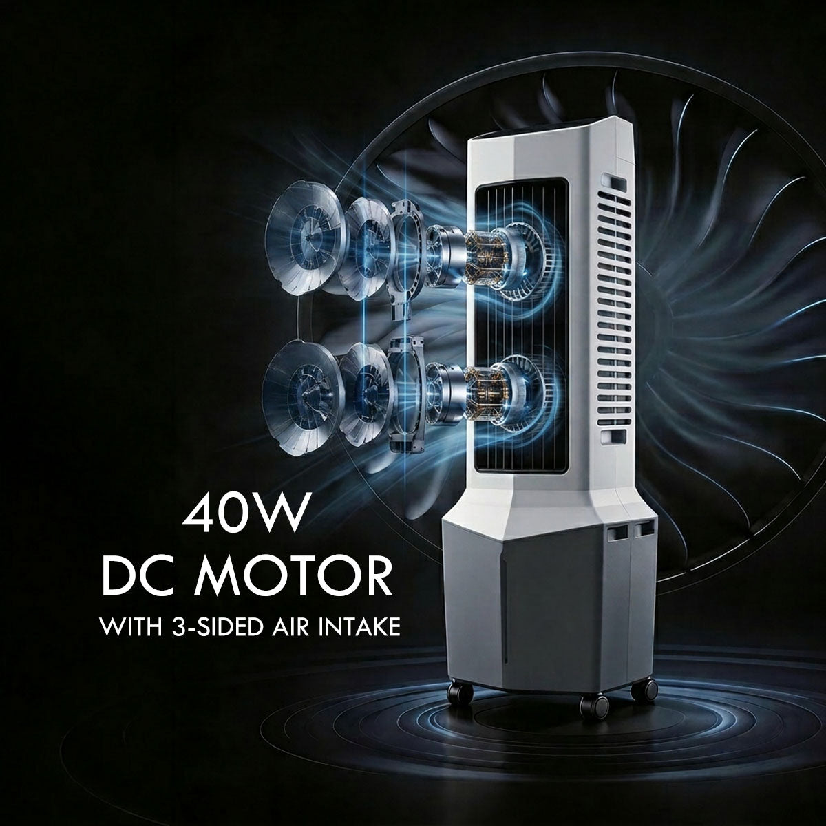 [CLIMATE VOUCHER $400] iFan DC motor Air Cooler With Humidifier | Evaporative Air Cooler | Dust Filters | 12L (IF7475)
