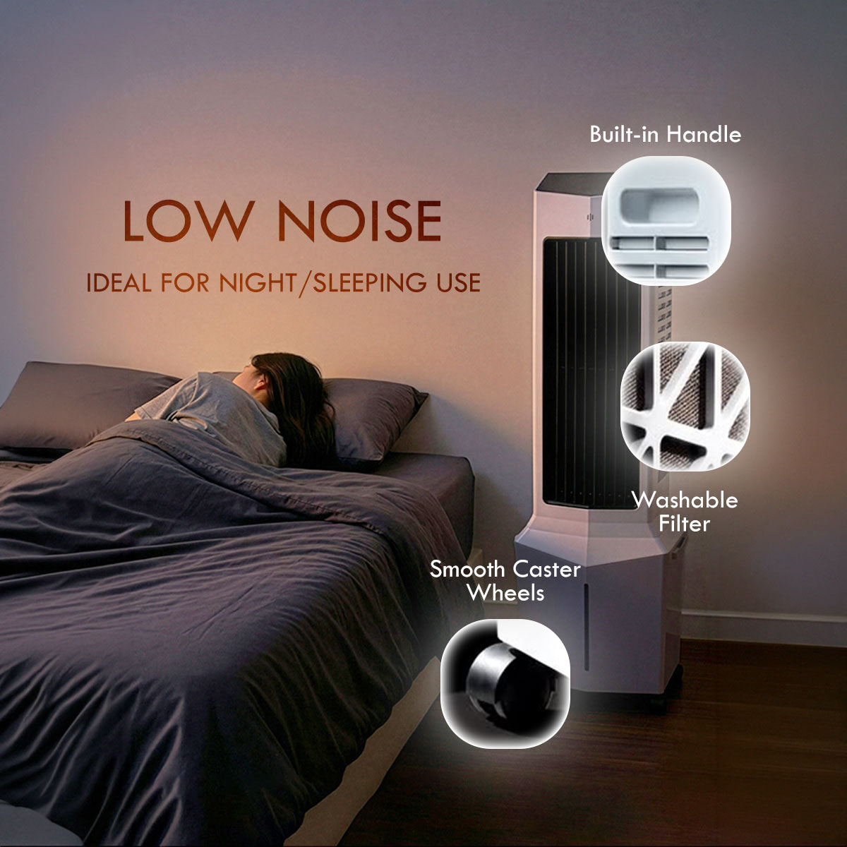 [CLIMATE VOUCHER $400] iFan DC motor Air Cooler With Humidifier | Evaporative Air Cooler | Dust Filters | 12L (IF7475)