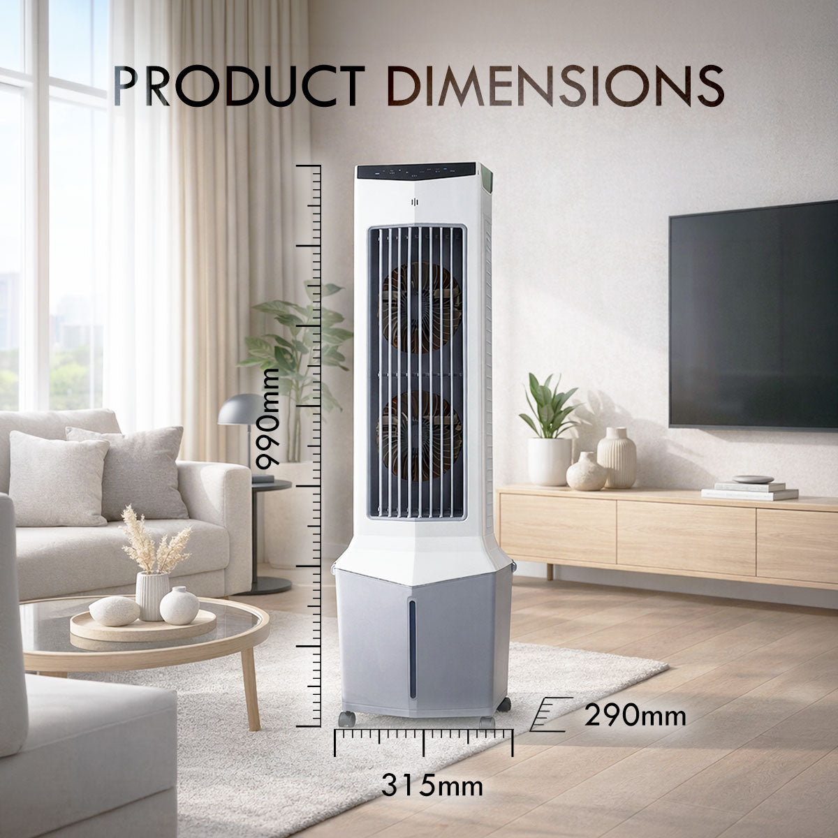 [CLIMATE VOUCHER $400] iFan DC motor Air Cooler With Humidifier | Evaporative Air Cooler | Dust Filters | 12L (IF7475)