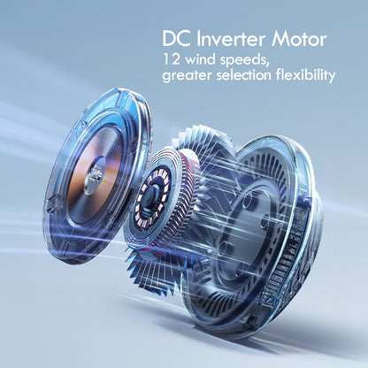 [NEA CLIMATE VOUCHER $400] iFan DC Bladeless Tower Fan -Remote Control, Oscillation, Timer, LED Lamp, grey, IF7477