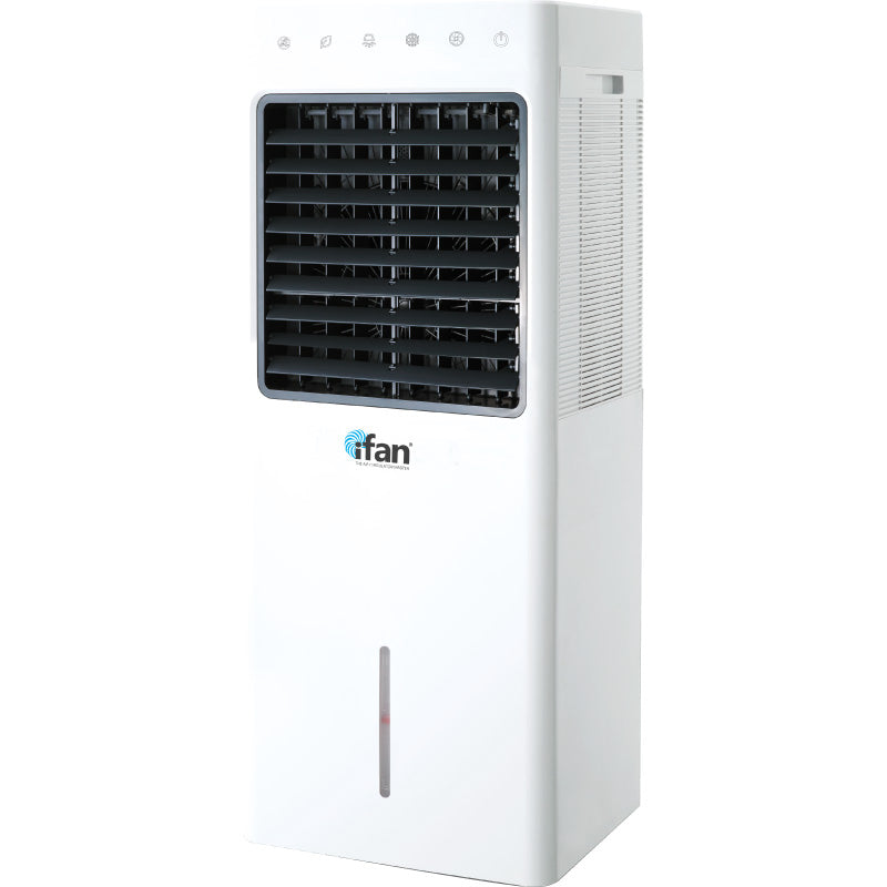 ifan Evaporative Air Cooler – 9.3L Water Tank, 3-Speed, Remote Control, Oscillation, Dust Filter, Ionizer, Mosquito Repellent, white, IF7850