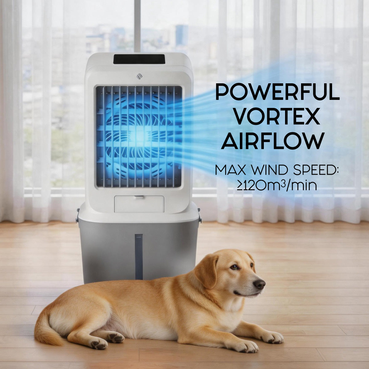 iFan Air Cooler With Humidifier | Evaporative Air Cooler | Dust Filters | 25L Water Tank | 3-Speed (IF7880A)