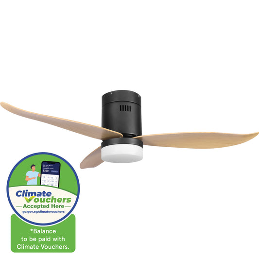 [NEA CLIMATE VOUCHER $400] iFan 46in DC Motor Ceiling Fan | Integrated 3-Colour LED Lights | 6 Speed Selection (IF8346DGWD)