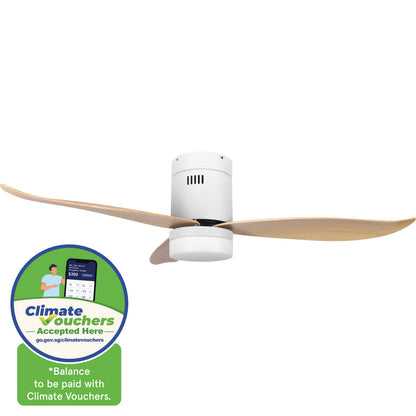 [NEA CLIMATE VOUCHER $400] iFan 46in DC Motor Ceiling Fan | Integrated 3-Colour LED Lights | 6 Speed Selection (IF8346LGWD)