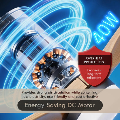 [NEA CLIMATE VOUCHER $400] iFan 52in DC Motor Ceiling Fan | Integrated 3-Colour LED Lights | 6 Speed Selection (IF8352DGWD)