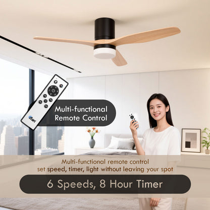 [NEA CLIMATE VOUCHER $400] iFan 52in DC Motor Ceiling Fan | Integrated 3-Colour LED Lights | 6 Speed Selection (IF8352DGWD)