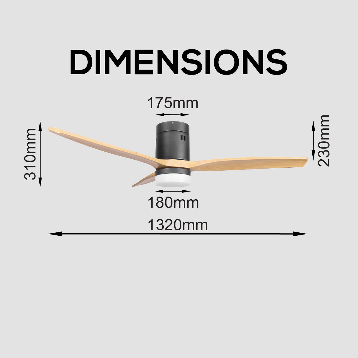 [NEA CLIMATE VOUCHER $400] iFan 52in DC Motor Ceiling Fan | Integrated 3-Colour LED Lights | 6 Speed Selection (IF8352DGWD)