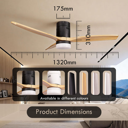 [NEA CLIMATE VOUCHER $400] iFan 52in DC Motor Ceiling Fan | Integrated 3-Colour LED Lights | 6 Speed Selection (IF8352DGWD)