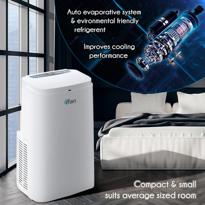 iFan 3IN1 Portable Aircon 12000 BTU Portable Air Conditioner / Fan / Dehumidifier Cools up to 400 sq. ft. (IF9012)