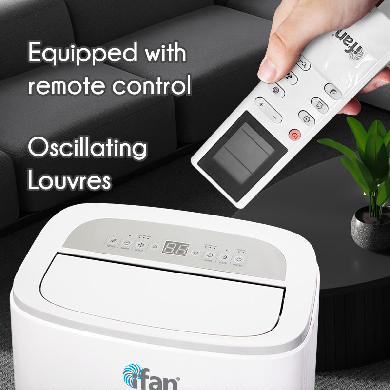 iFan 3IN1 Portable Aircon 14000 BTU Portable Air Conditioner / Fan / Dehumidifier Cools up to 500 sq. ft. (IF9014)