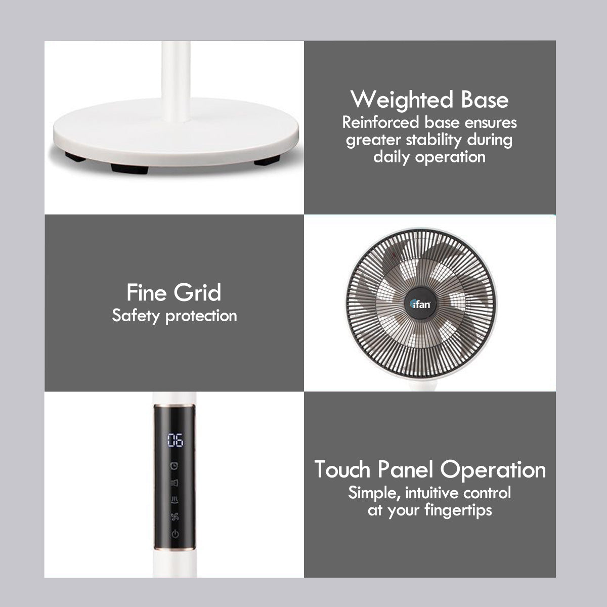 [NEA CLIMATE VOUCHER $400]iFan 14” DC Motor Stand Fan With Figure 8 Oscillation (IF7436)