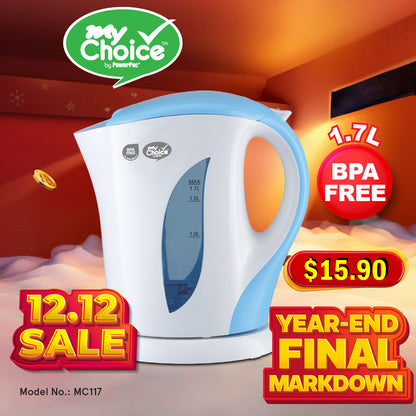 My Choice 1.7L Kettle Jug with Auto Switch (MC117)