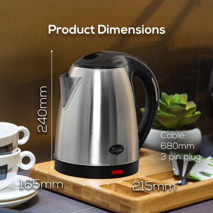 My Choice 1.8L Stainless Steel Cordless Jug (MC118)