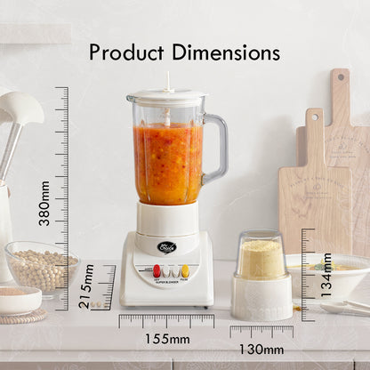 My Choice Glass Jug Blender with Dry Food Mill (MC168)