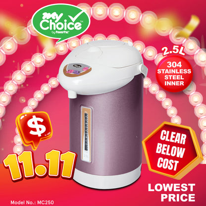 My Choice 2.5L Electric Airpot, Instant Hot Water Dispenser(MC250)