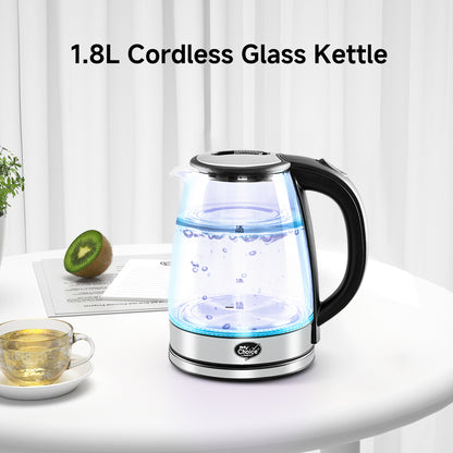 My Choice Electric Kettle Glass Jug 1.8L with Auto Switch (MC7008)