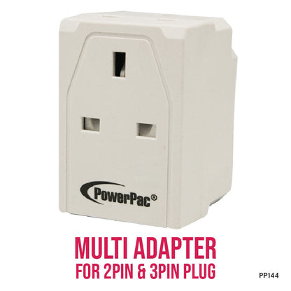Adapter with 3-Pin Plug – 3-Way 3-Pin Sockets, PP144