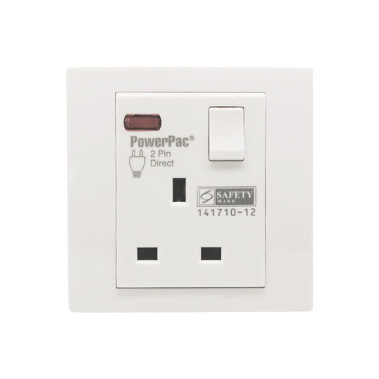 Led neon 13A 1Gang Switched Socket / Wall Socket with 2 Year Local Warranty (PP1011N)