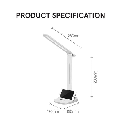 USB LED Desk Lamp, children learning Table Lamp (PP1302) White