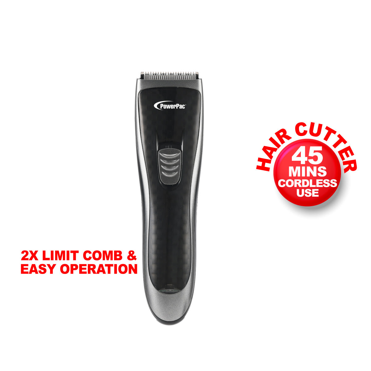 Rechargeable Cordless Hair Cutter, Hair Clipper for Men, USB (PP2028)
