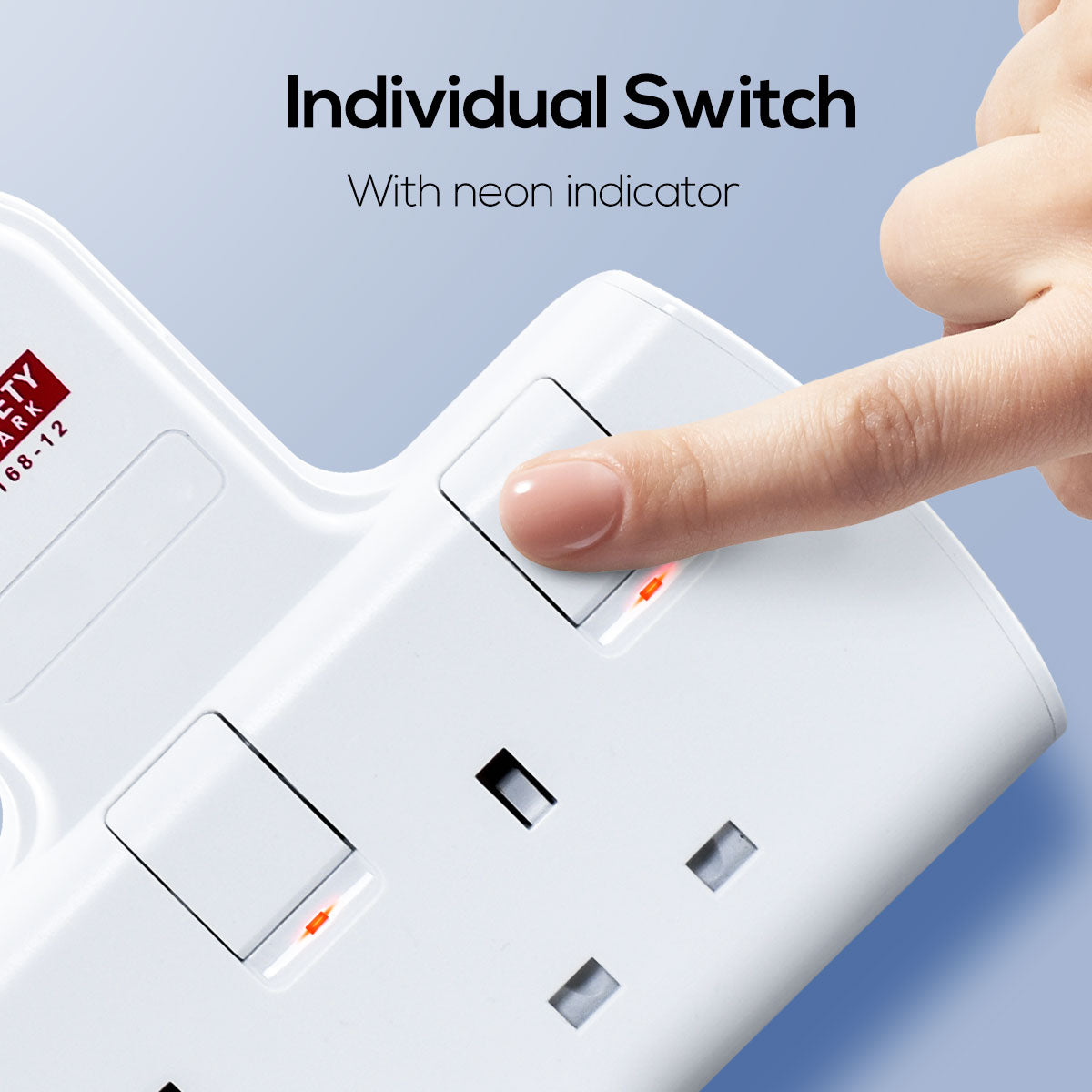 Multi Plug Extension Adapter with 2 Way adapter, 2 Way Socket Adaptor (PP272WH)
