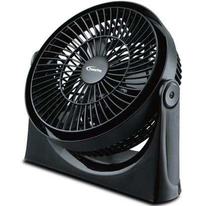 9" Air Circulator Fan – High Velocity, Powerful Airflow, Adjustable Tilt, Thermal Fuse Protection, 3-Speed, black, PP2809