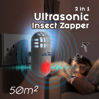 2in1 Mosquito Killer Ultrasonic insect Repellent Creepy-Crawlies, Mosquito Repellent (PP302)