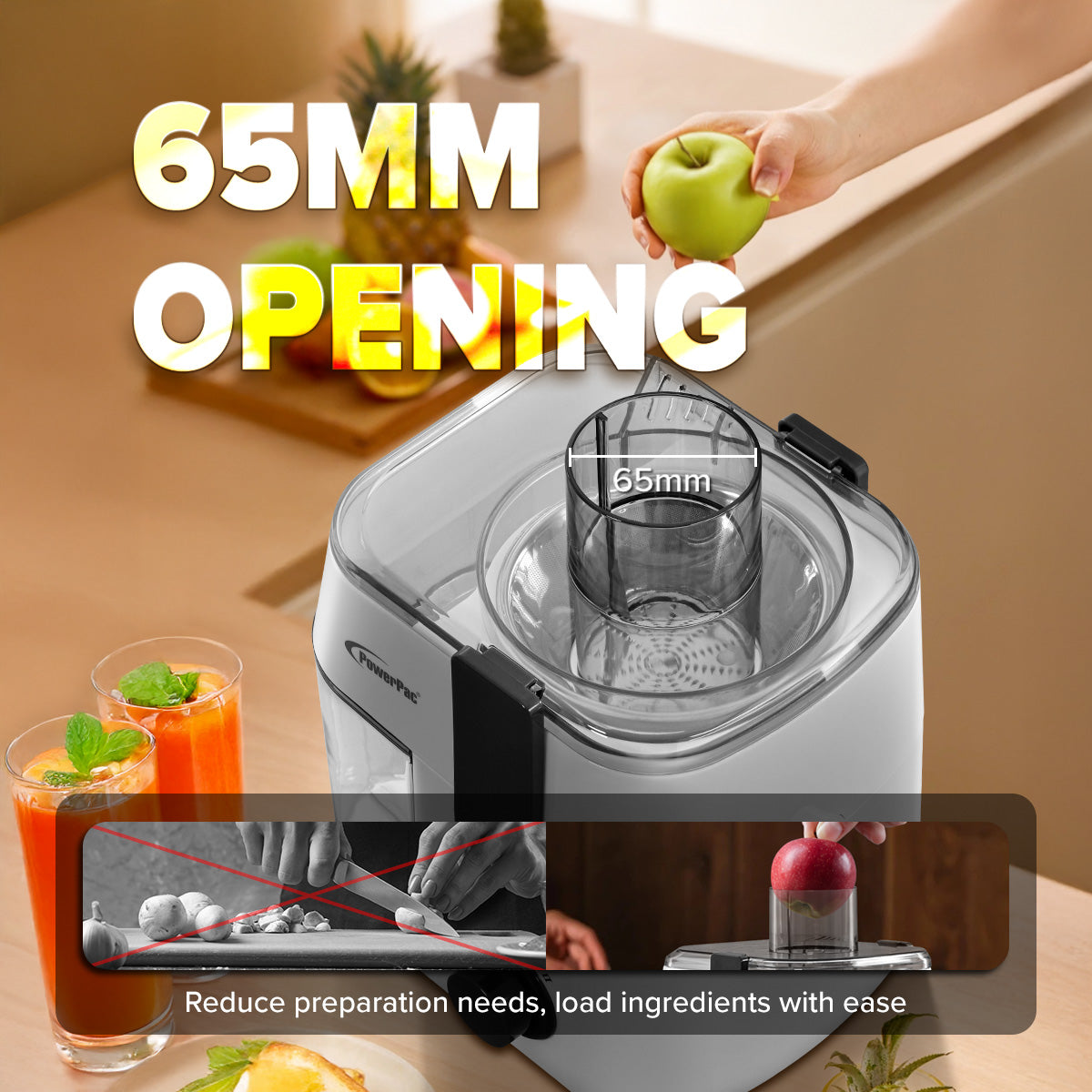 Juice Extractor with 2 Speed Stainless Steel Blades (PP3402)