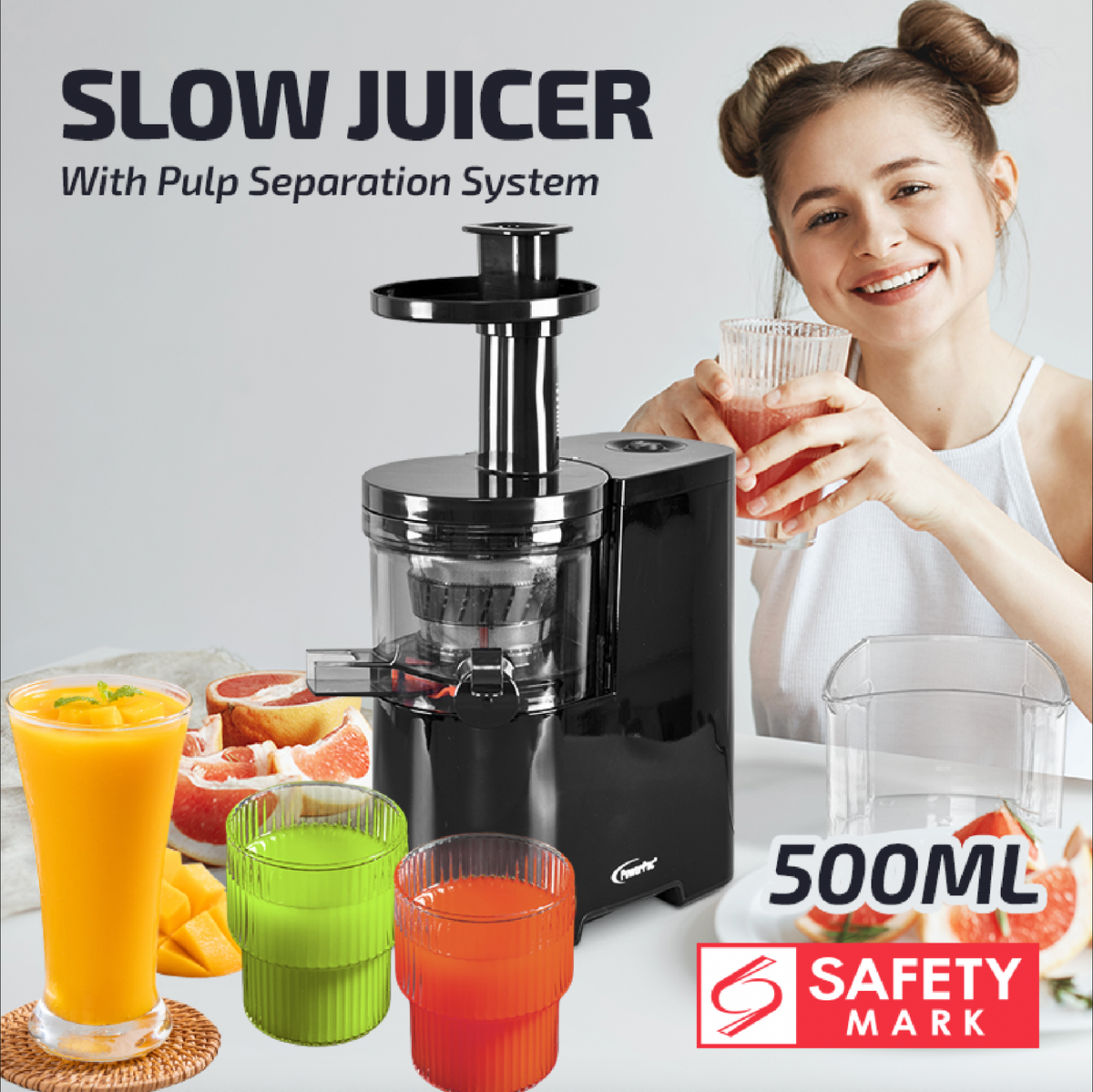 Juice Extractor, Slow Juicer, Cold Press Juicer (PP3407)