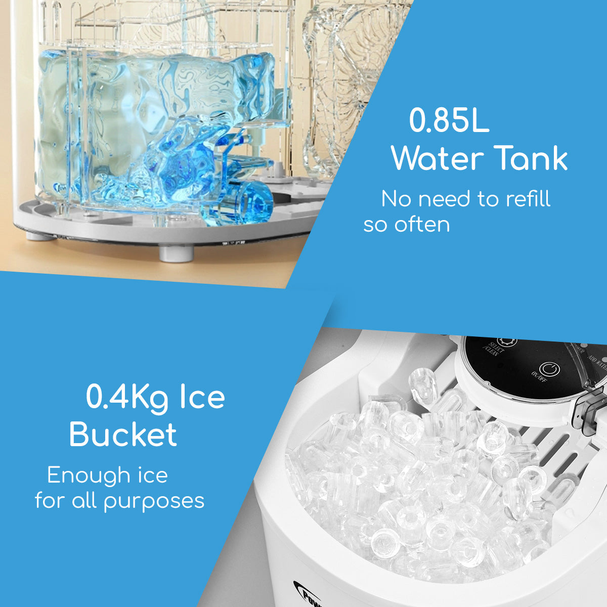ICE Maker household mini round ice making machine timed ice making machine automatic cleaning (PP3508)