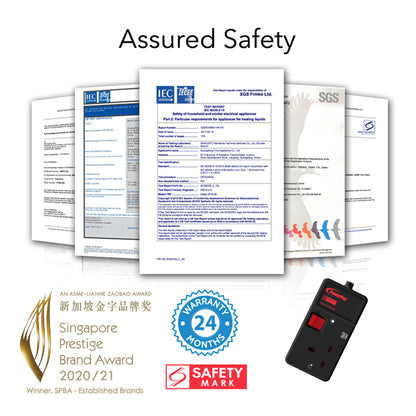 Extension Cord, Extension Socket, Power Cord, Power Extension 3 Metre 1 way (PP3881BK)