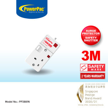 Extension Socket Extension Cord, Power Cord, Power Extension 3M (PP3881N)