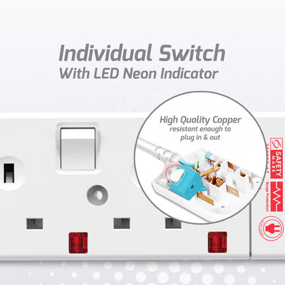 Extension Cord, Extension Socket, Power Cord 3 Meter 2 way (PP3882N)