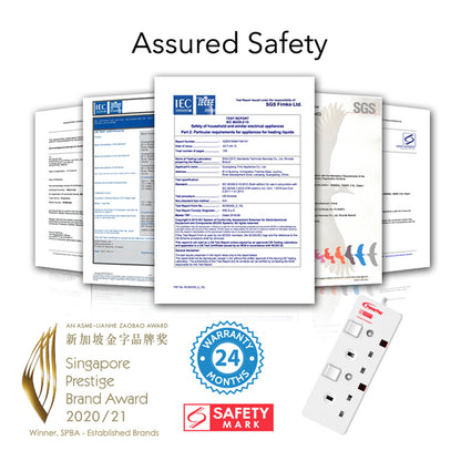 Extension Cord, Extension Socket, Power Cord 3 Metre 2 way (PP3882N)