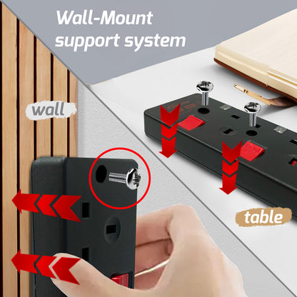 Extension Cord, Extension Socket, Power Cord, Power Extension 3 Meter (PP3883BK)