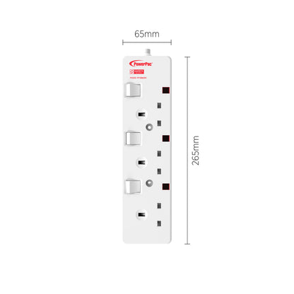 Extension Cord, Extension Socket, Power Cord, Power Extension 3 Metre 3 way (PP3883N)