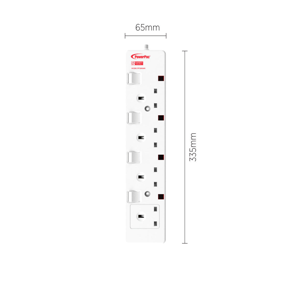 Extension Cord, Extension Socket, Power Cord, Power Extension 3 Metre 4 way (PP3884N)