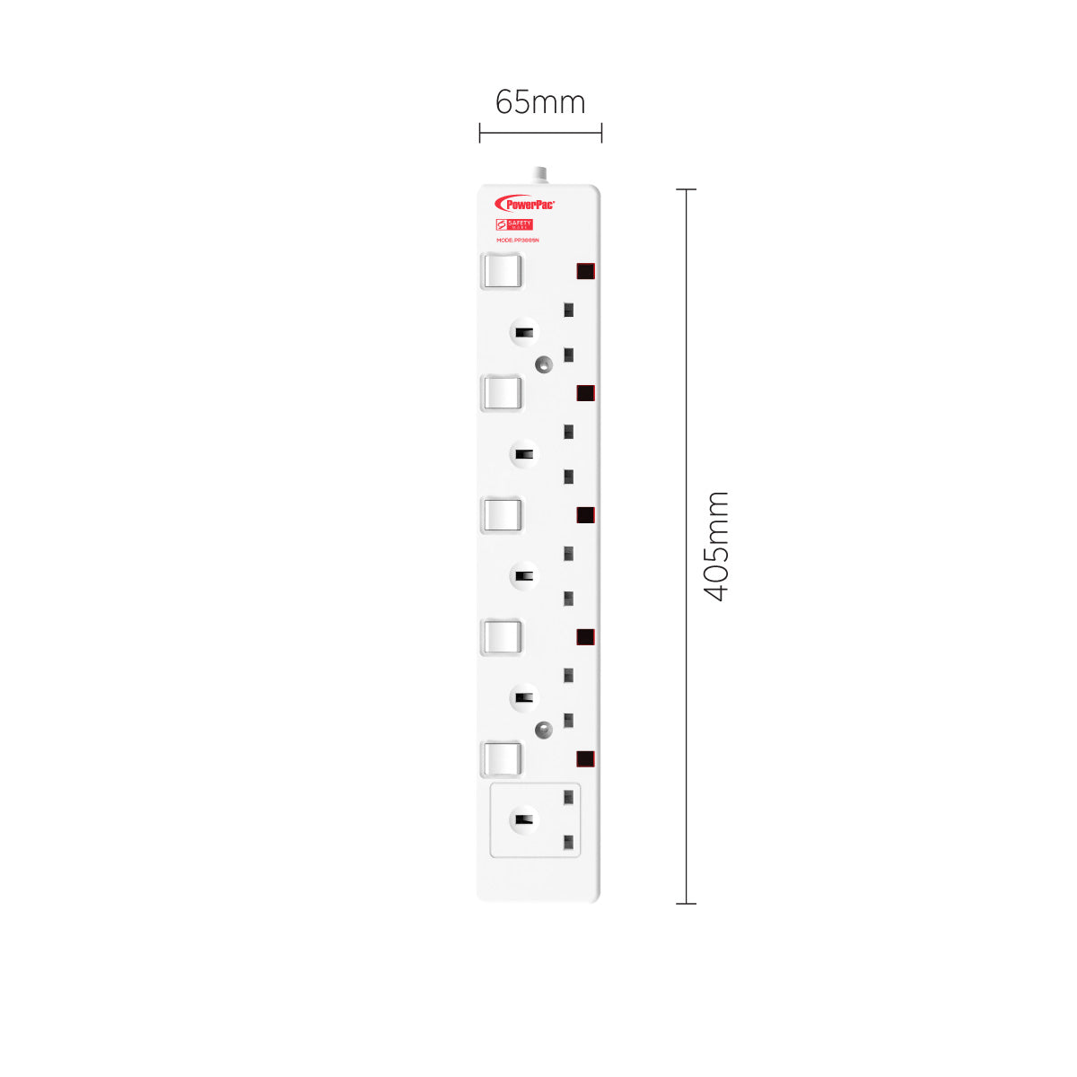 Extension Cord, Extension Socket, Power Cord, Power Extension 3 Metre 5 way (PP3885N)