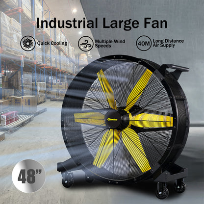 BIG FAN with 7 speed, Industrial Fan, Power Fan, Big Air Circulator Fan 48" (PPP4822)